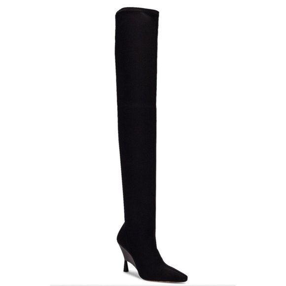 GIA BORGHINI x RHW Above the Knee Flat Boot Black - Picture 5 of 11